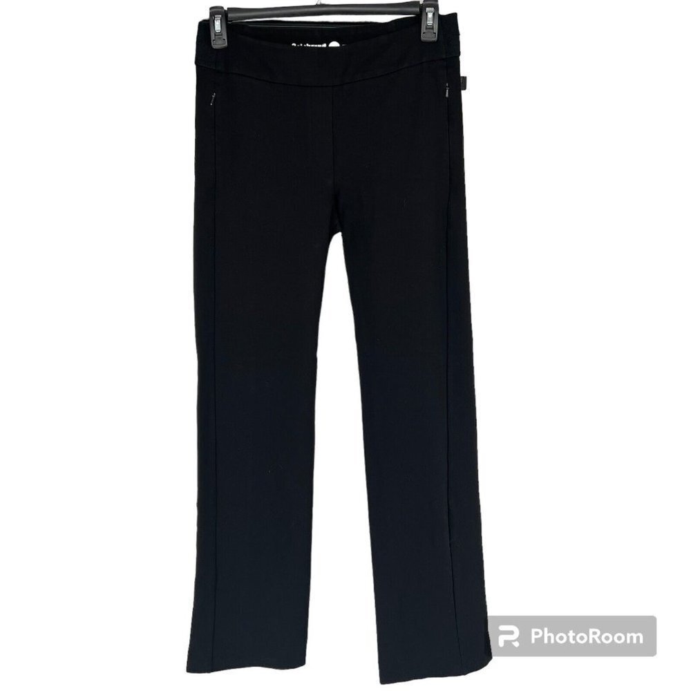 Betabrand Black Straight Leg‎ Classic Dress Pant Yoga Pants Sz Large